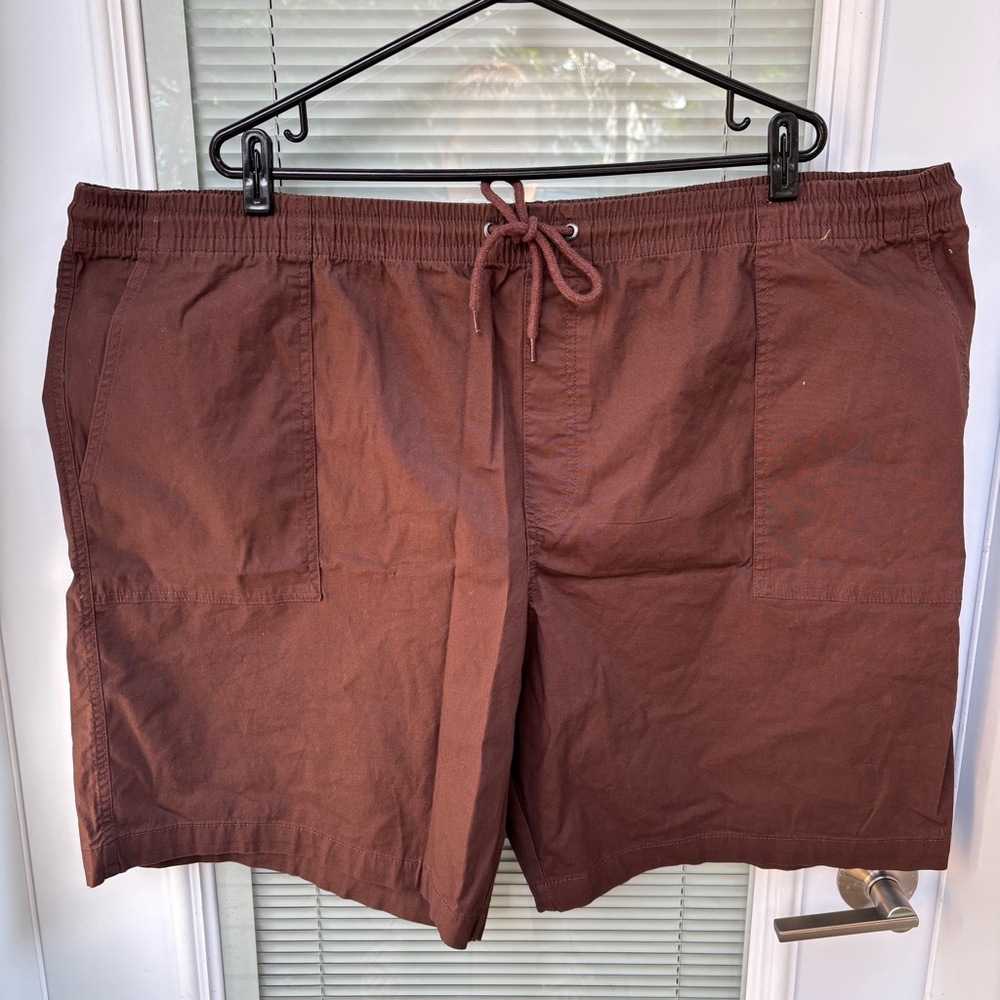 NWT George Men’s 5XL Brown Jogger Short - Straight Fit Thru Hip and Thigh
